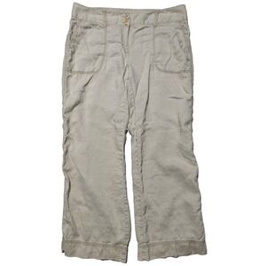 Caslon Linen Pants Khaki - Women Petite 10P